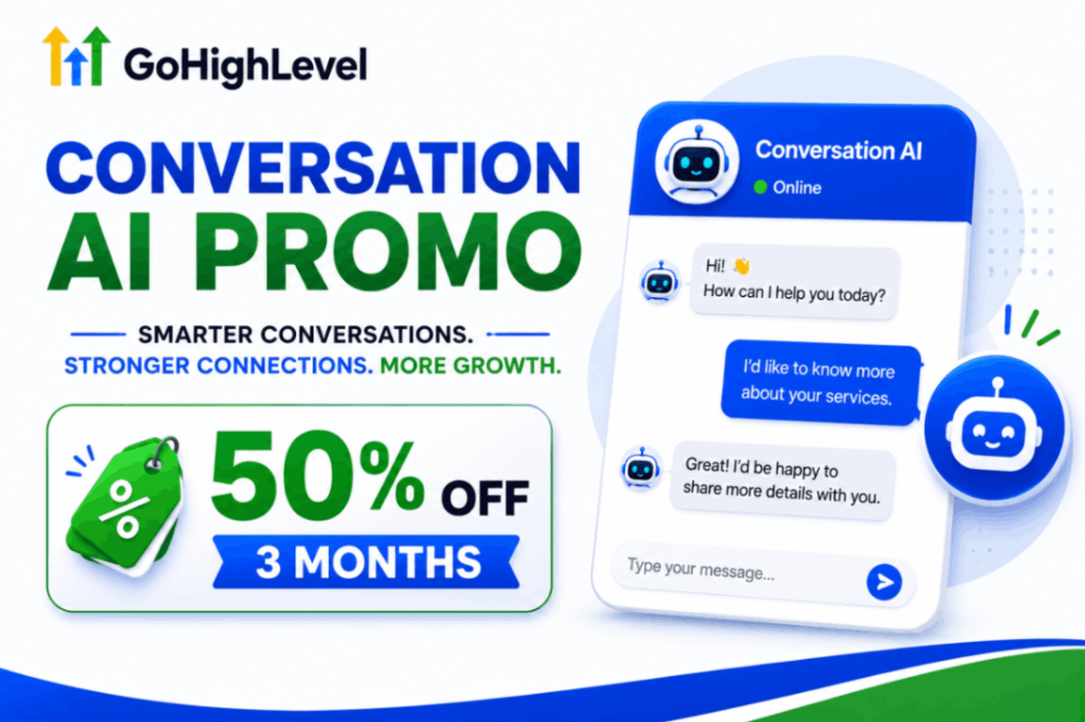 GoHighLevel Conversation AI Promo