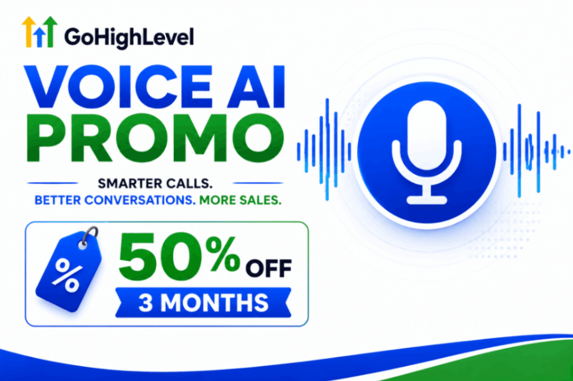 GoHighLevel Voice AI Promo June 2026: (50% Off 3 Months)